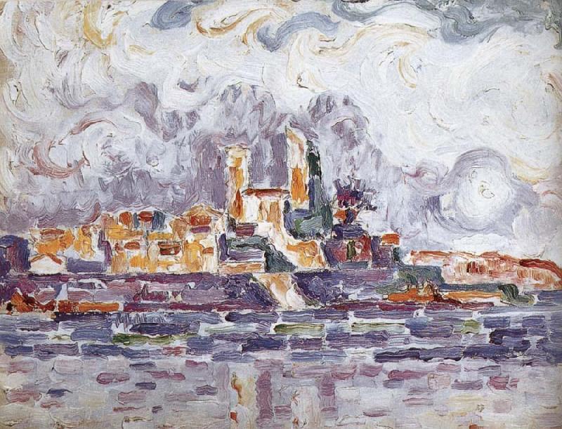 Paul Signac Study of red sunset China oil painting art